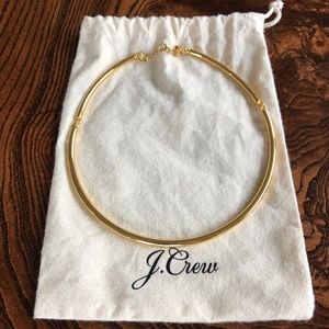 J. Crew Simple Collar Necklace Choker Gold NWOT